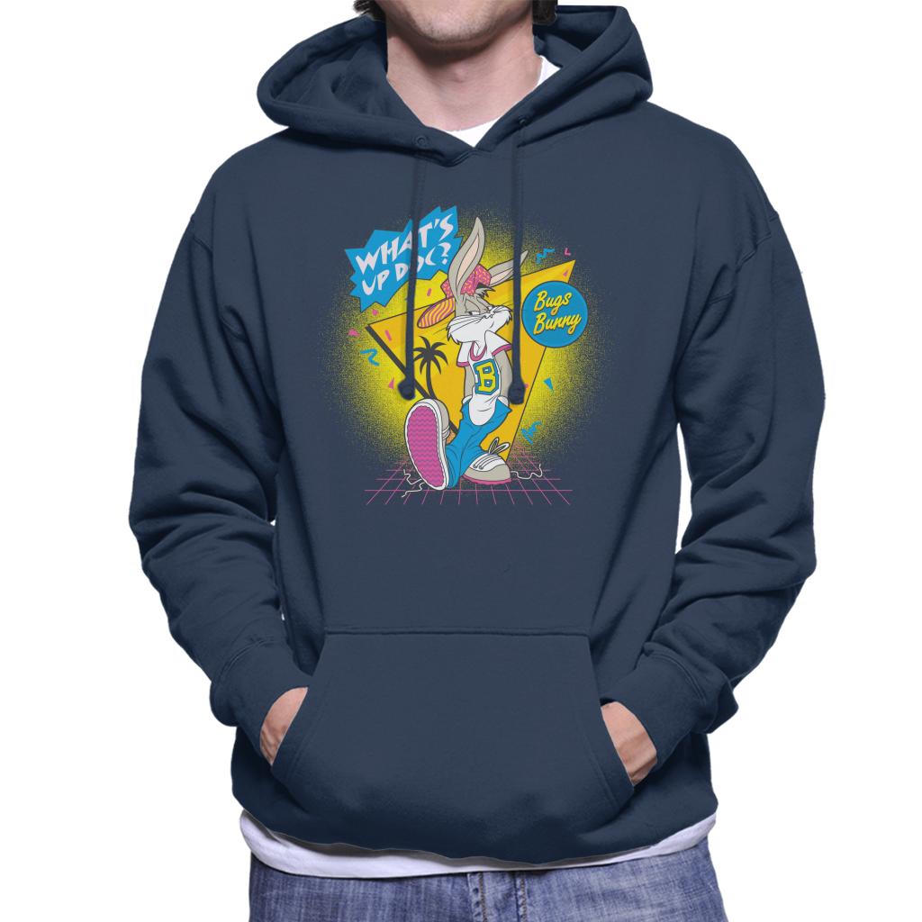 Looney Tunes Retrowave Bugs Bunny Men's Hooded Sweatshirt-ALL + EVERY