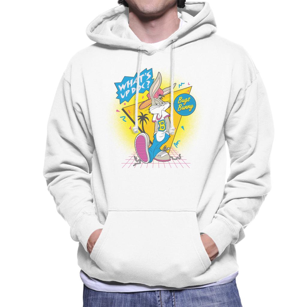 Looney Tunes Retrowave Bugs Bunny Men's Hooded Sweatshirt-ALL + EVERY