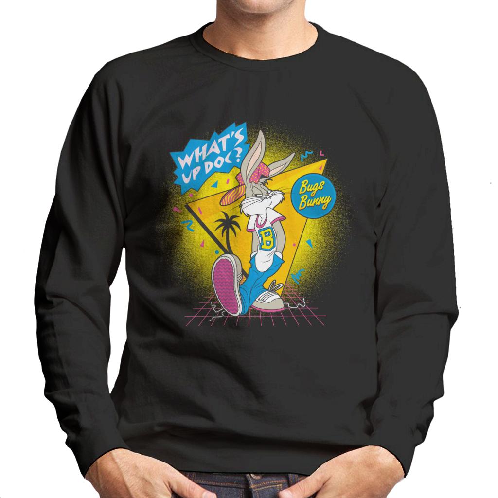 Looney Tunes Retrowave Bugs Bunny Men's Sweatshirt-ALL + EVERY