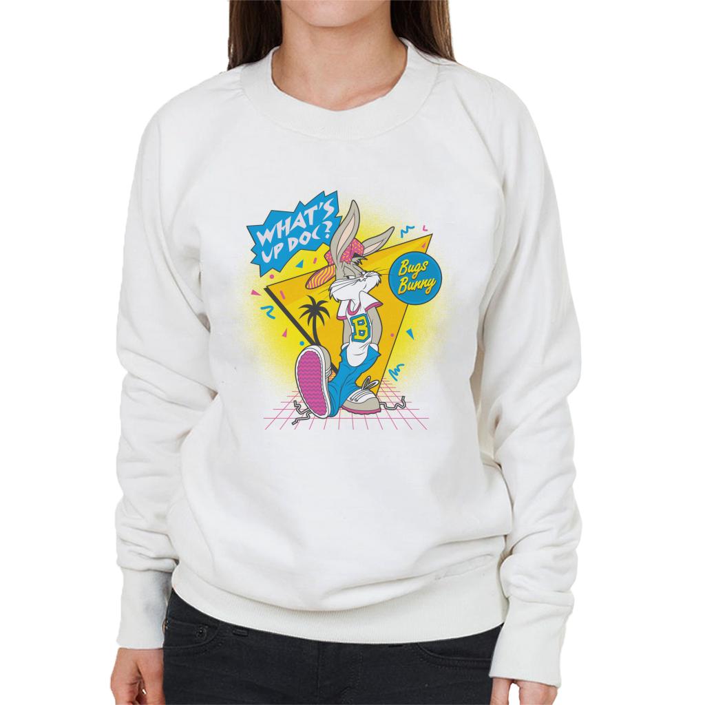 Looney Tunes Retrowave Bugs Bunny Women's Sweatshirt-ALL + EVERY