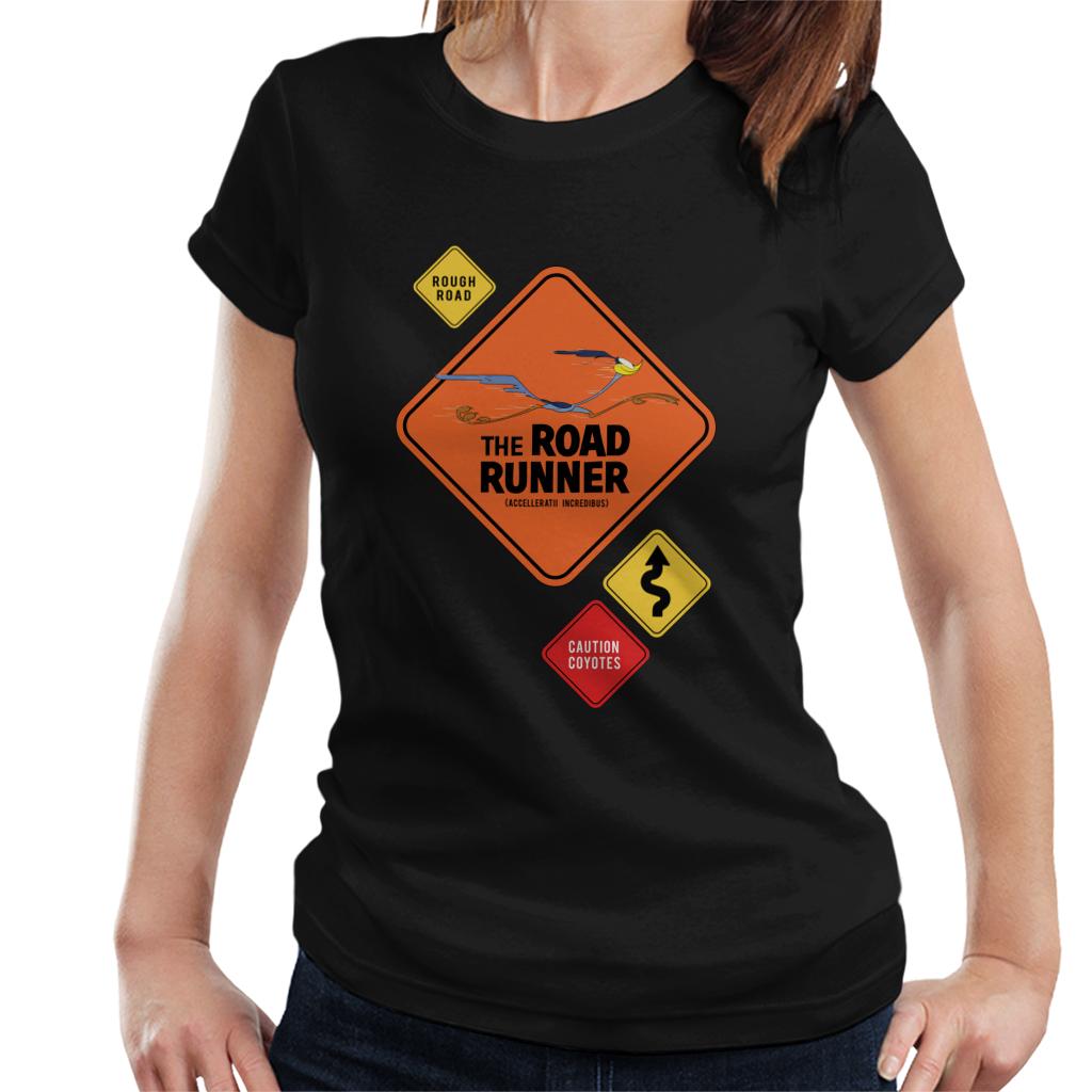 Looney Tunes The Road Runner Signs Women's T-Shirt-ALL + EVERY