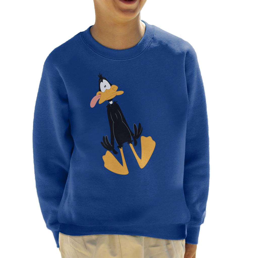 Looney Tunes Daffy Duck Dumbstruck Kid's Sweatshirt-ALL + EVERY