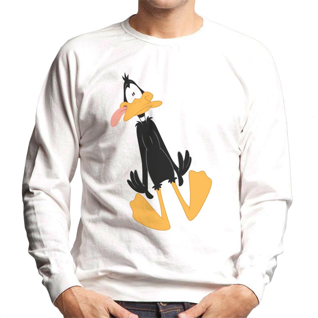 Looney Tunes Daffy Duck Dumbstruck Men's Sweatshirt-ALL + EVERY