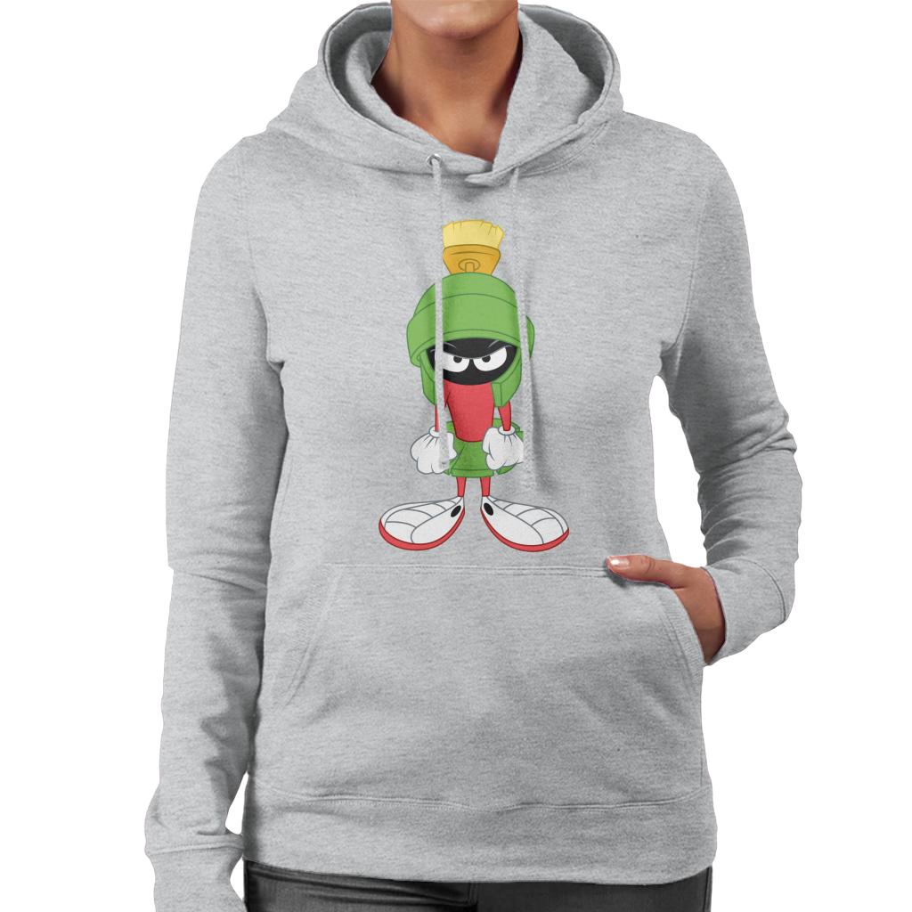 Looney Tunes Marvin The Angry Martian Women's Hooded Sweatshirt-ALL + EVERY