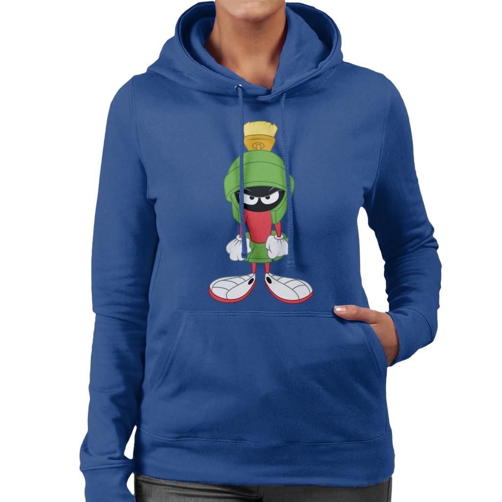 Looney Tunes Marvin The Angry Martian Women's Hooded Sweatshirt-ALL + EVERY