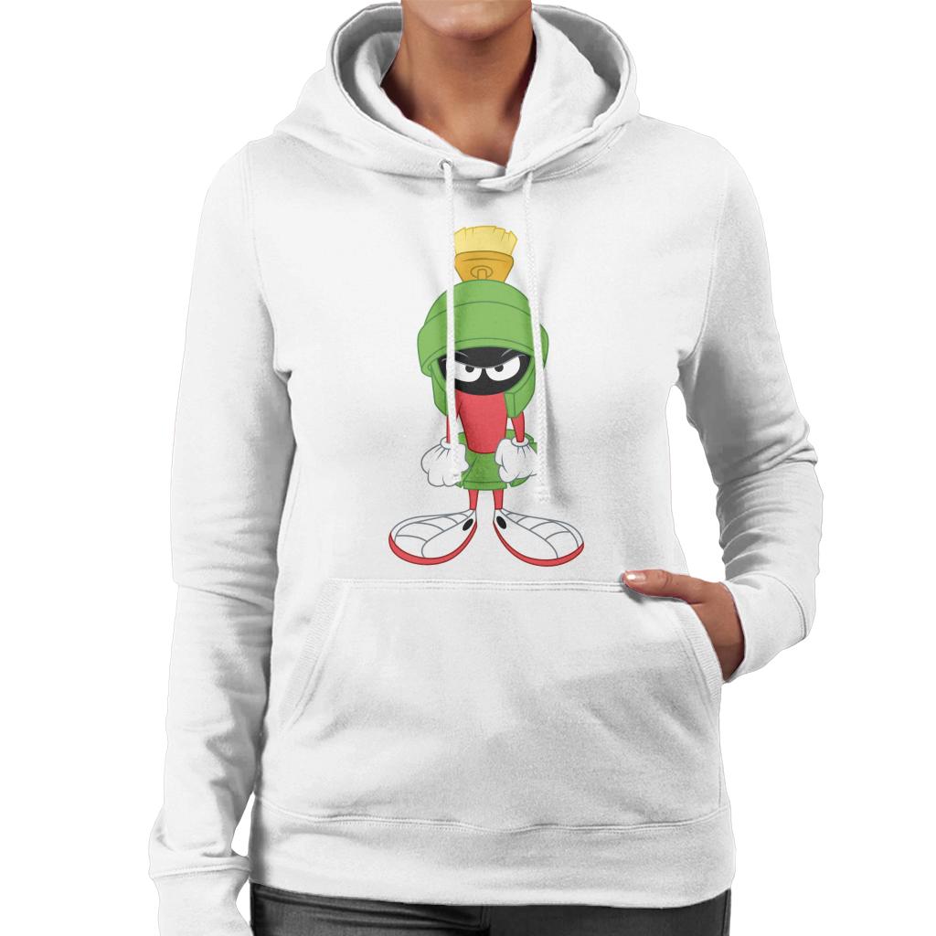 Looney Tunes Marvin The Angry Martian Women's Hooded Sweatshirt-ALL + EVERY