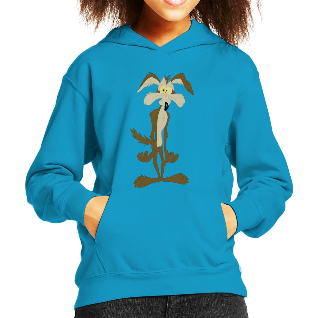 Looney Tunes Wile E Coyote In Trouble Kid's Hooded Sweatshirt-ALL + EVERY