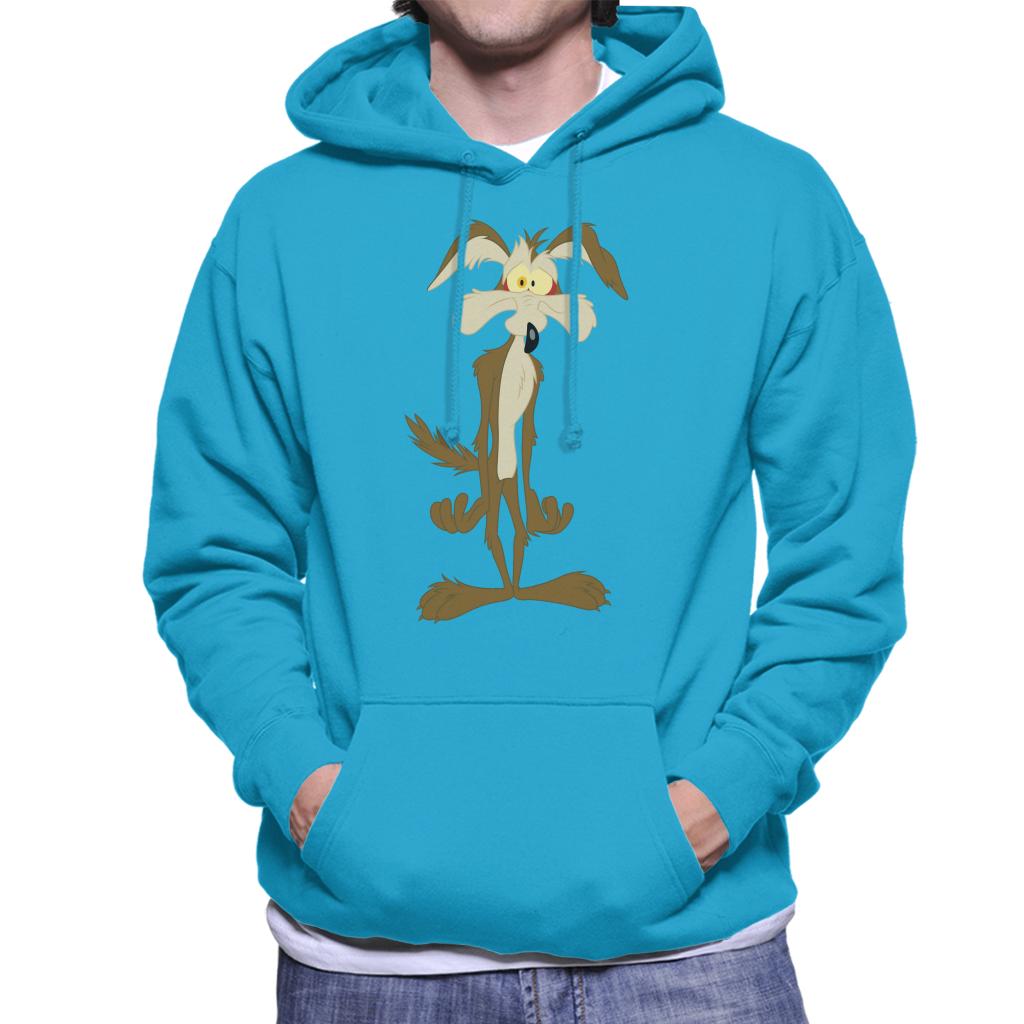 Looney Tunes Wile E Coyote In Trouble Men's Hooded Sweatshirt-ALL + EVERY