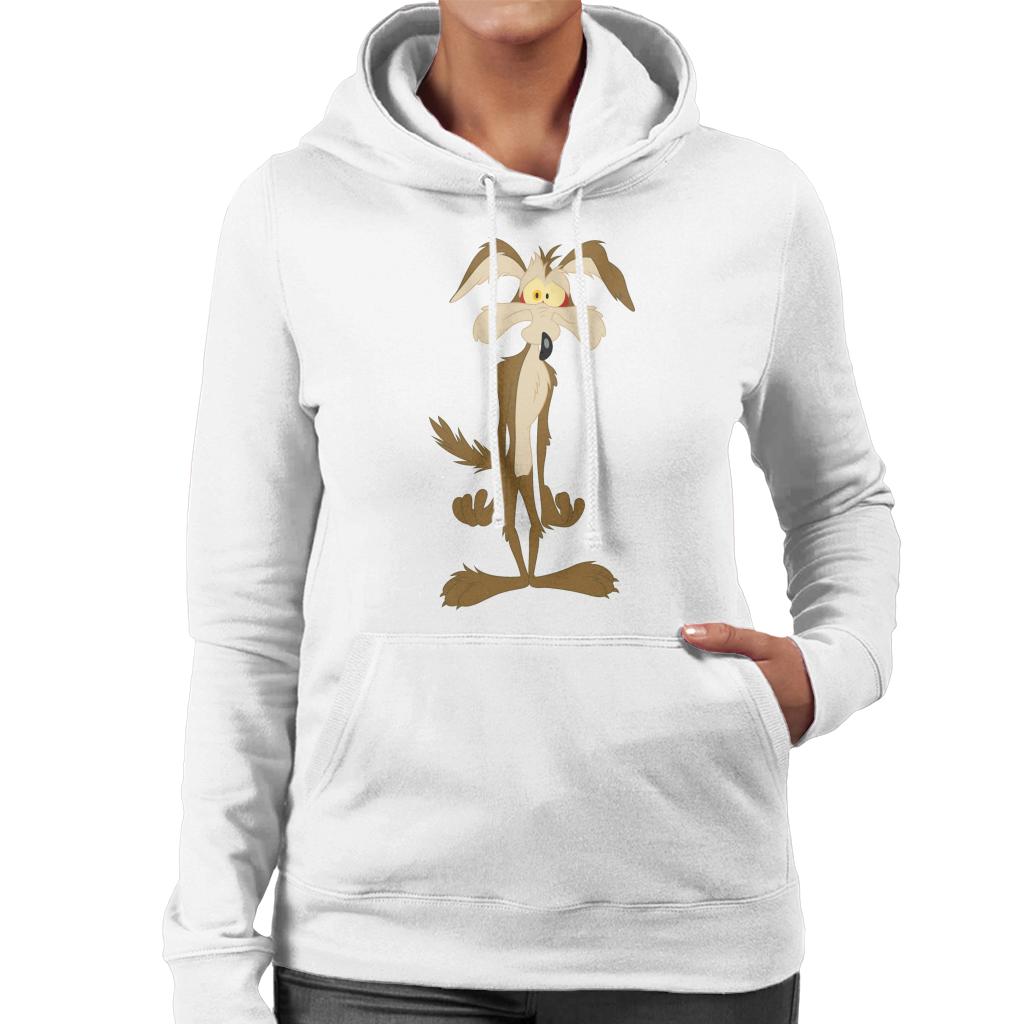 Looney Tunes Wile E Coyote In Trouble Women's Hooded Sweatshirt-ALL + EVERY