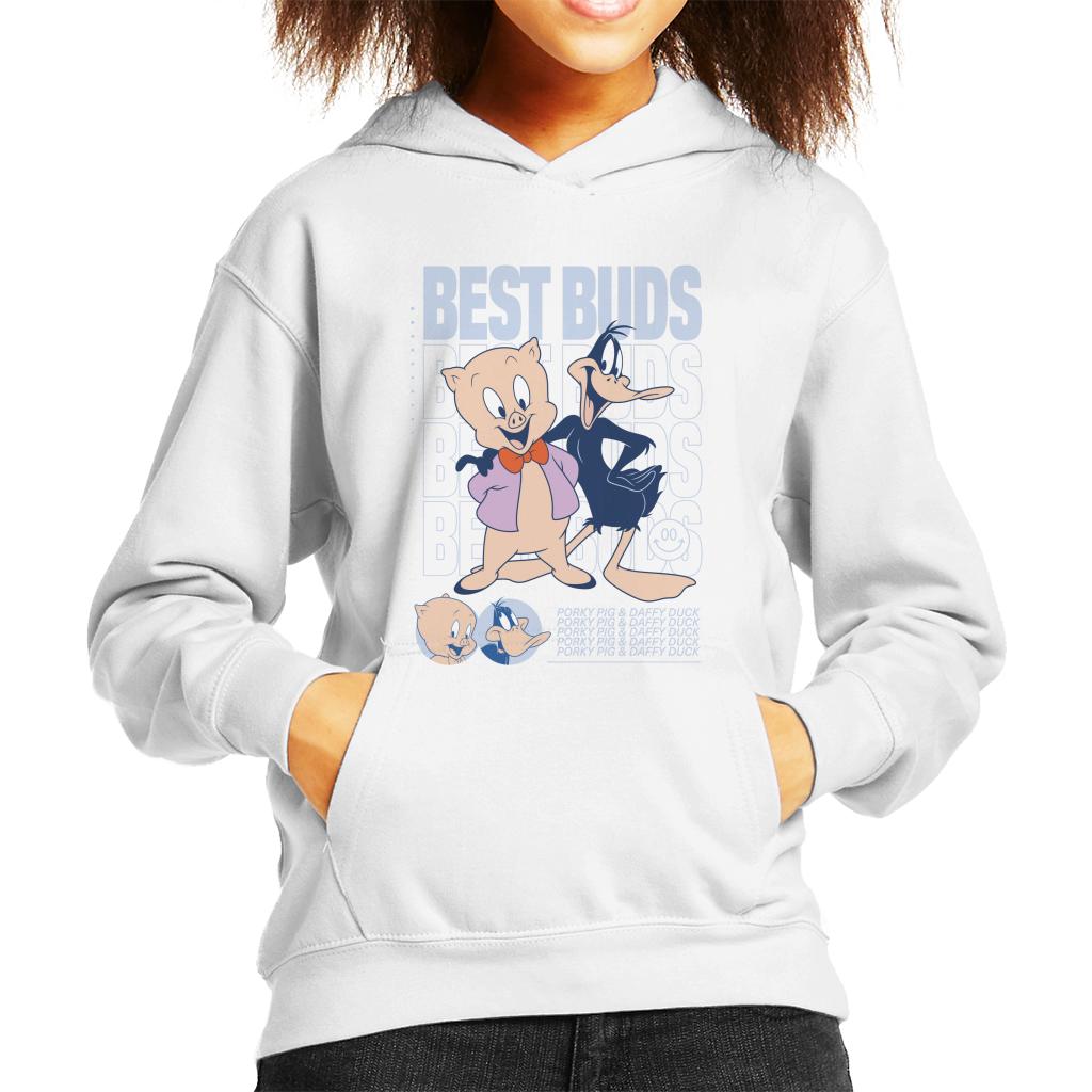 Looney Tunes Porky Pig Daffy Duck Best Buds Kid's Hooded Sweatshirt-ALL + EVERY