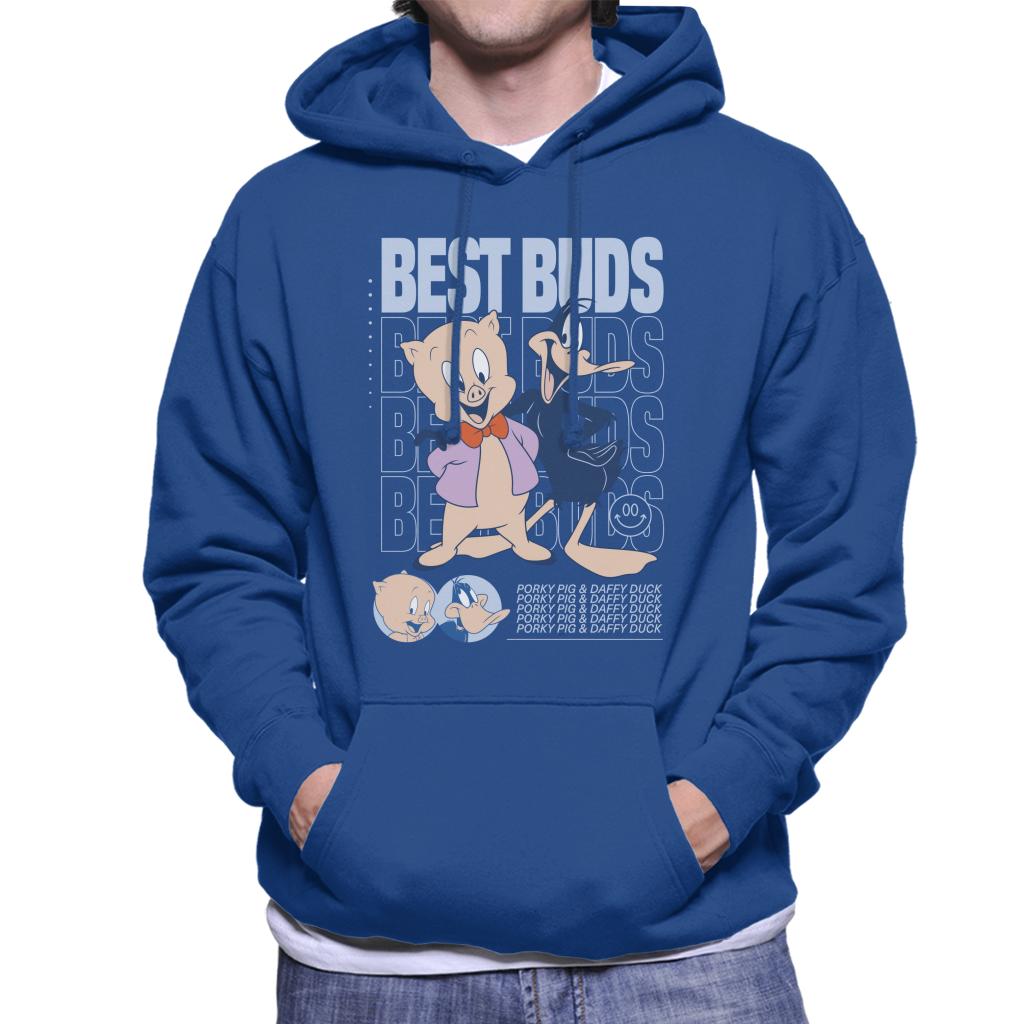 Looney Tunes Porky Pig Daffy Duck Best Buds Men's Hooded Sweatshirt-ALL + EVERY