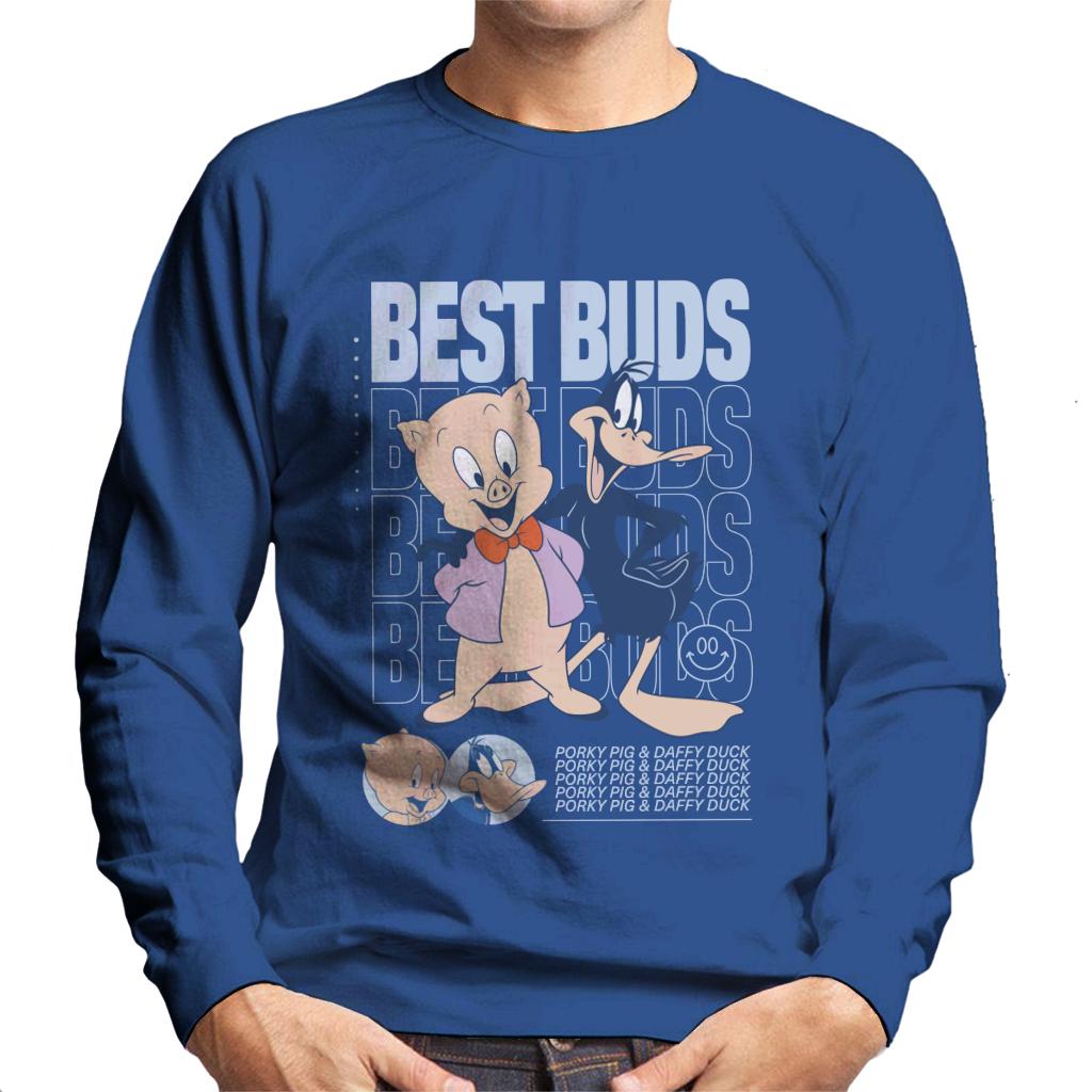 Looney Tunes Porky Pig Daffy Duck Best Buds Men's Sweatshirt-ALL + EVERY