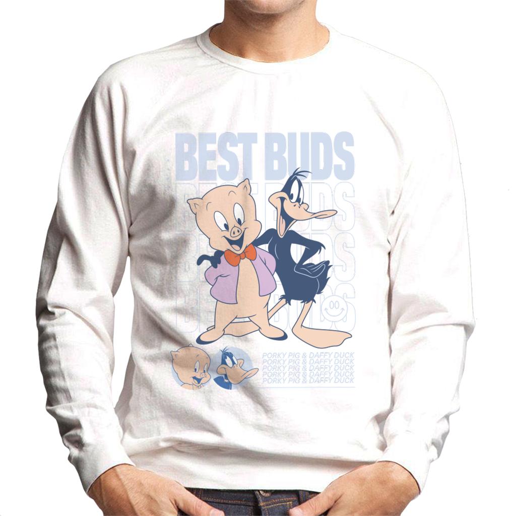 Looney Tunes Porky Pig Daffy Duck Best Buds Men's Sweatshirt-ALL + EVERY