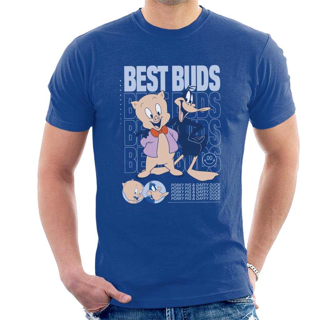 Looney Tunes Porky Pig Daffy Duck Best Buds Men's T-Shirt-ALL + EVERY