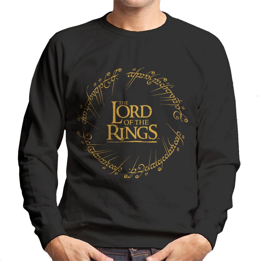 The Lord Of The Rings Logo Ring Inscription Men's Sweatshirt-ALL + EVERY