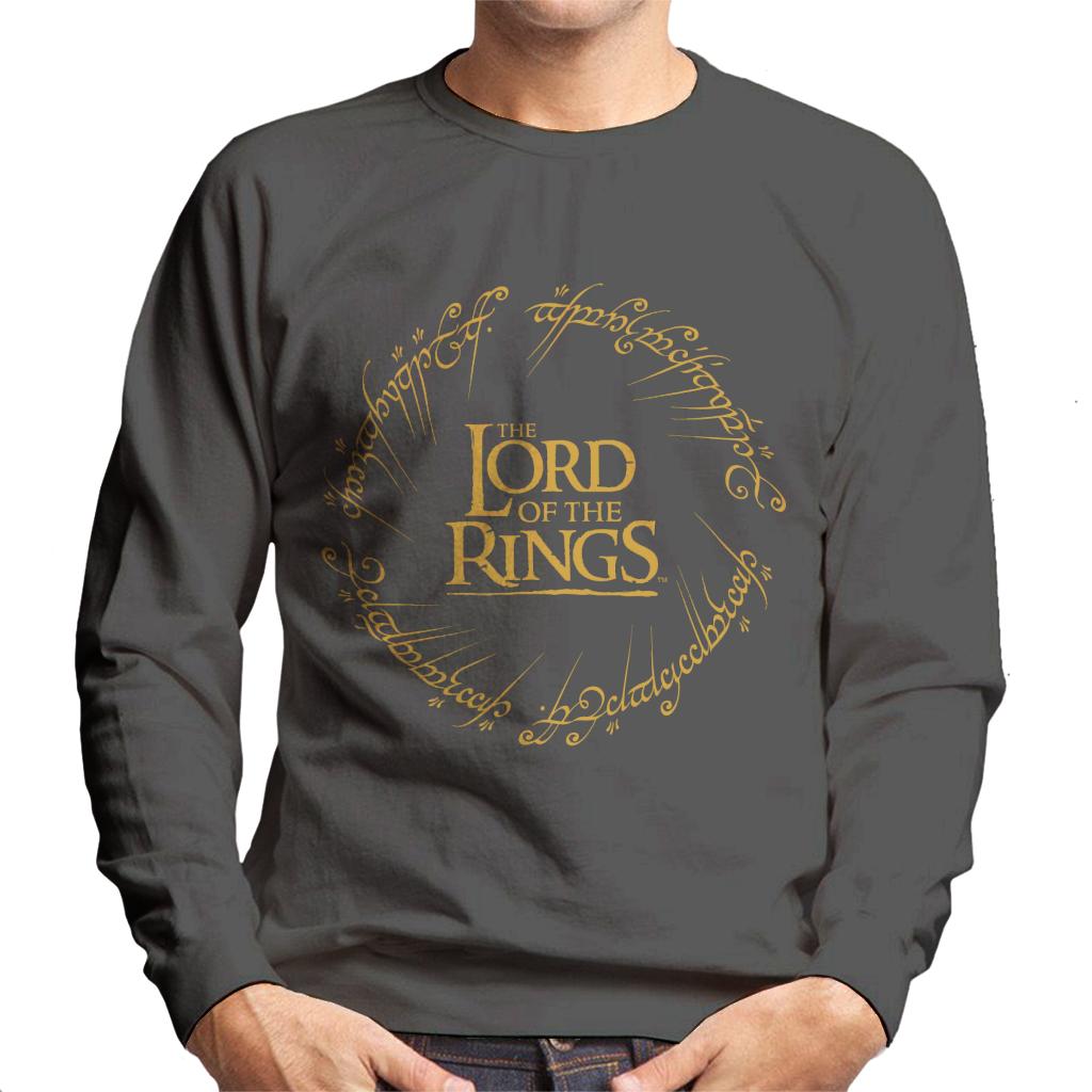 The Lord Of The Rings Logo Ring Inscription Men's Sweatshirt-ALL + EVERY