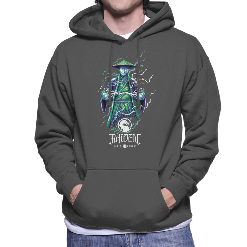 Mortal Kombat Raiden Lightning Bolt Charge Men's Hooded Sweatshirt-ALL + EVERY