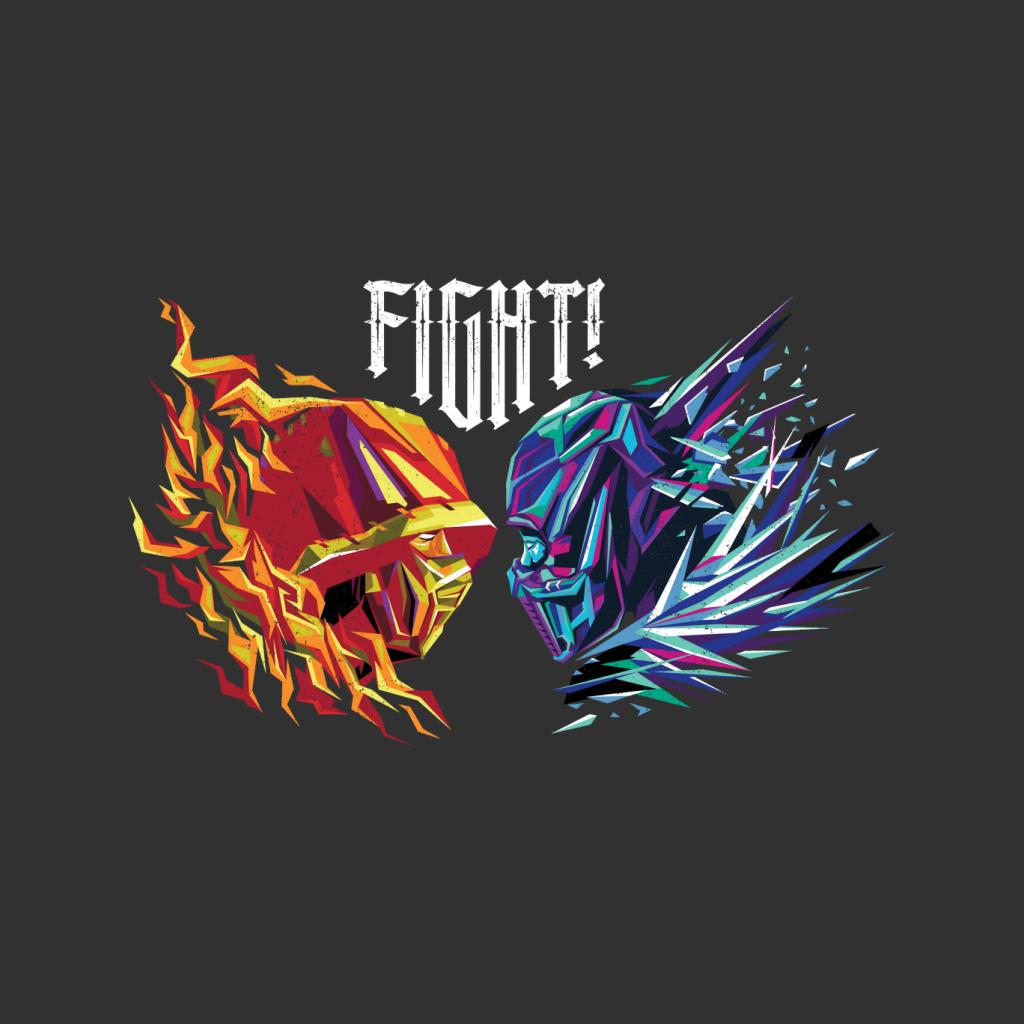 Mortal Kombat Scorpion Sub Zero Fight Men's Sweatshirt-ALL + EVERY