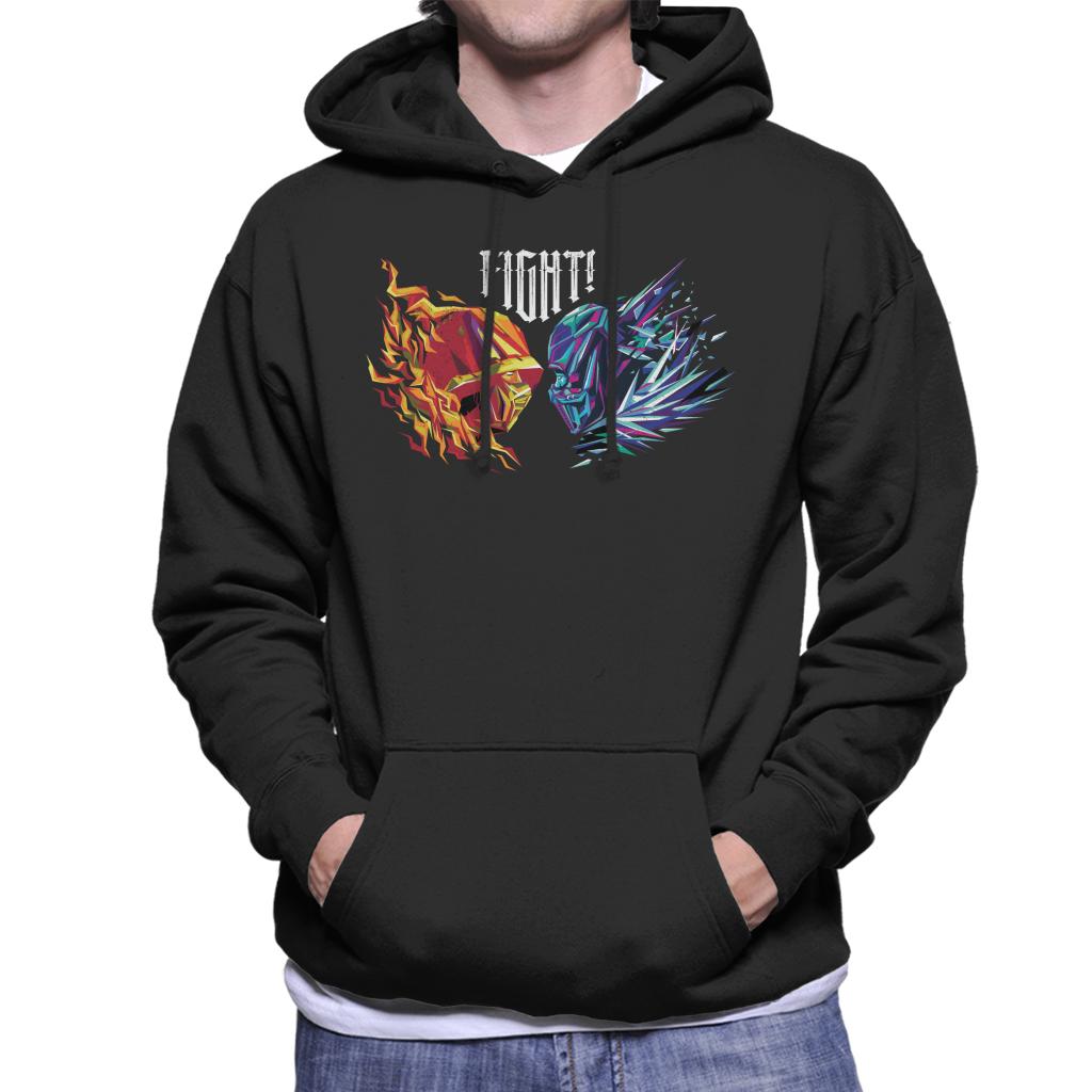 Mortal Kombat Scorpion Sub Zero Fight Men's Hooded Sweatshirt-ALL + EVERY