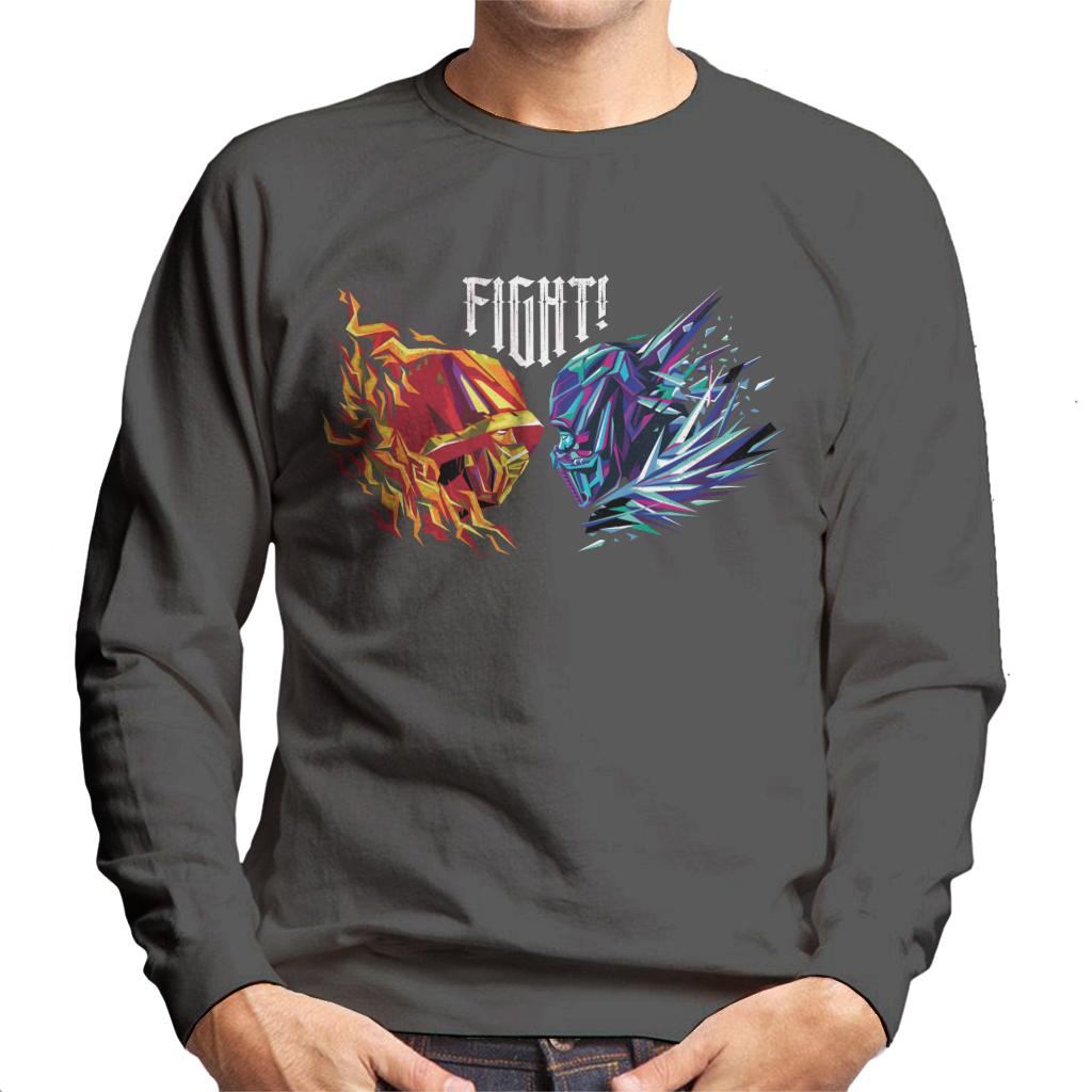 Mortal Kombat Scorpion Sub Zero Fight Men's Sweatshirt-ALL + EVERY