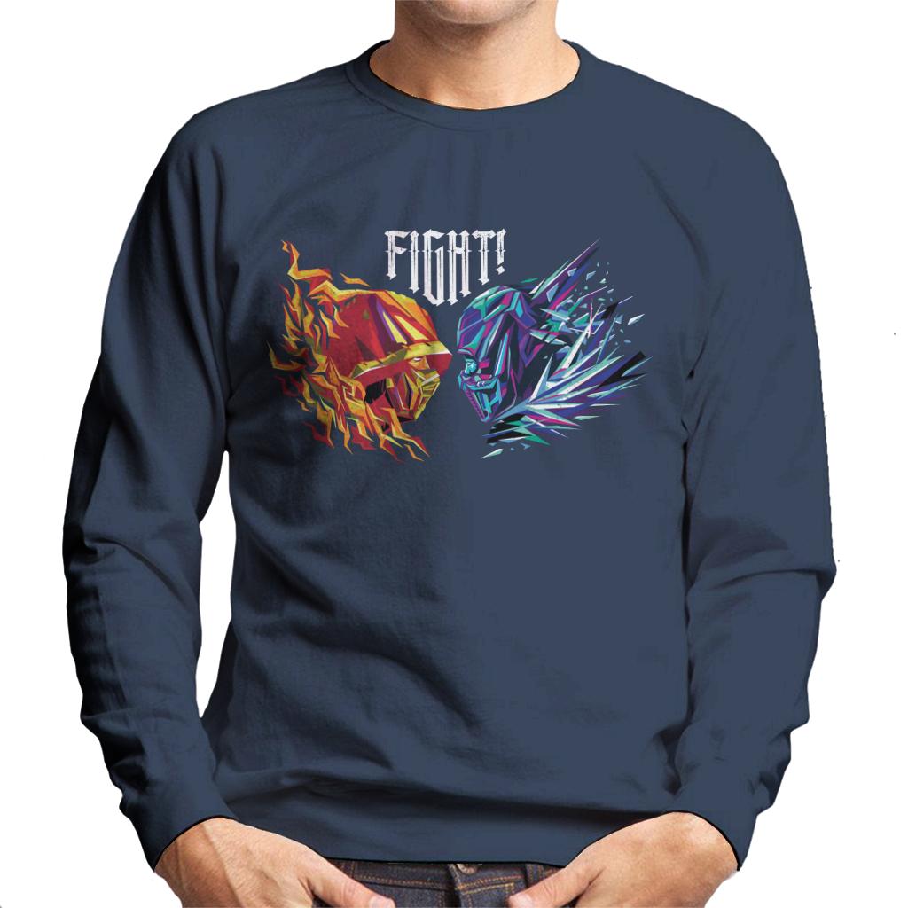 Mortal Kombat Scorpion Sub Zero Fight Men's Sweatshirt-ALL + EVERY