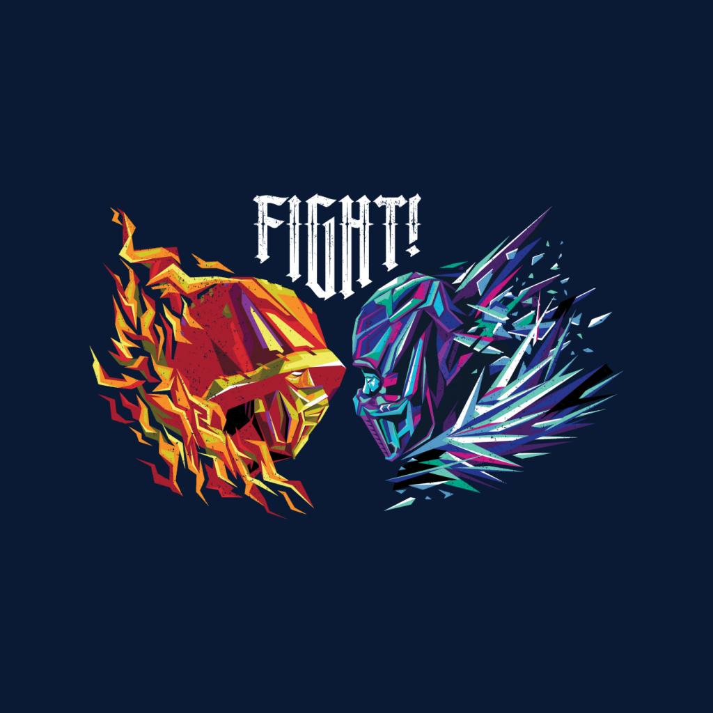 Mortal Kombat Scorpion Sub Zero Fight Women's Sweatshirt-ALL + EVERY