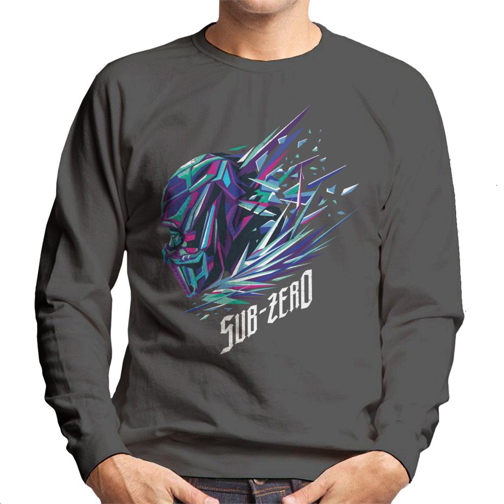 Mortal Kombat Sub Zero Head Men's Sweatshirt-ALL + EVERY