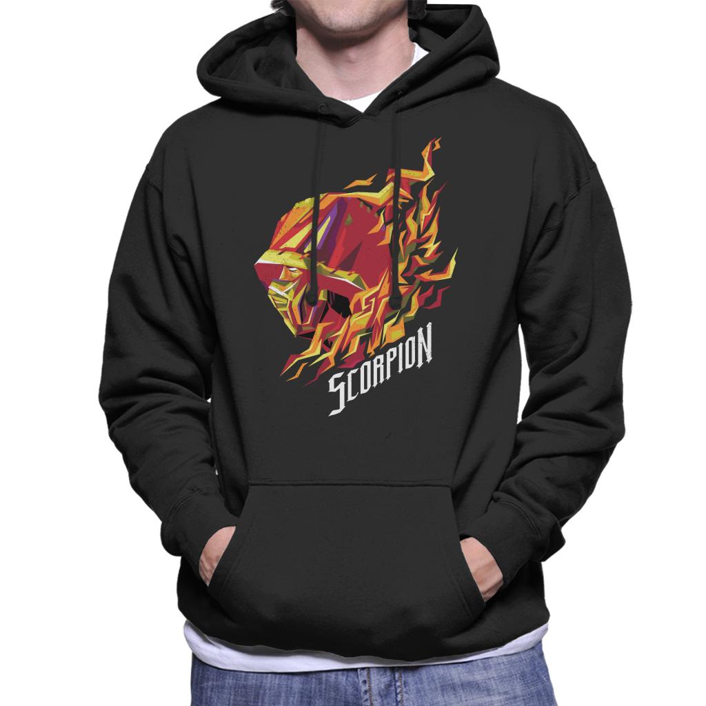 Mortal Kombat Scorpion Head Men's Hooded Sweatshirt-ALL + EVERY