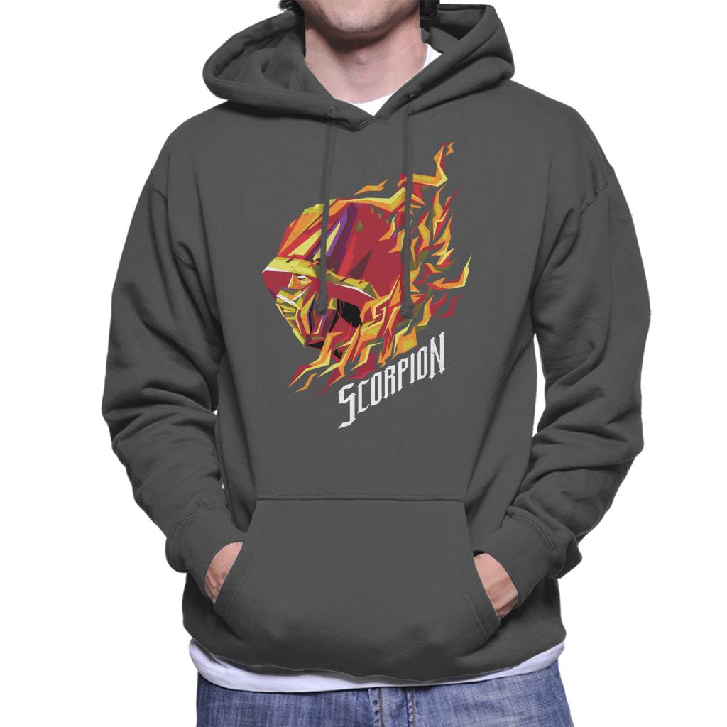 Mortal Kombat Scorpion Head Men's Hooded Sweatshirt-ALL + EVERY