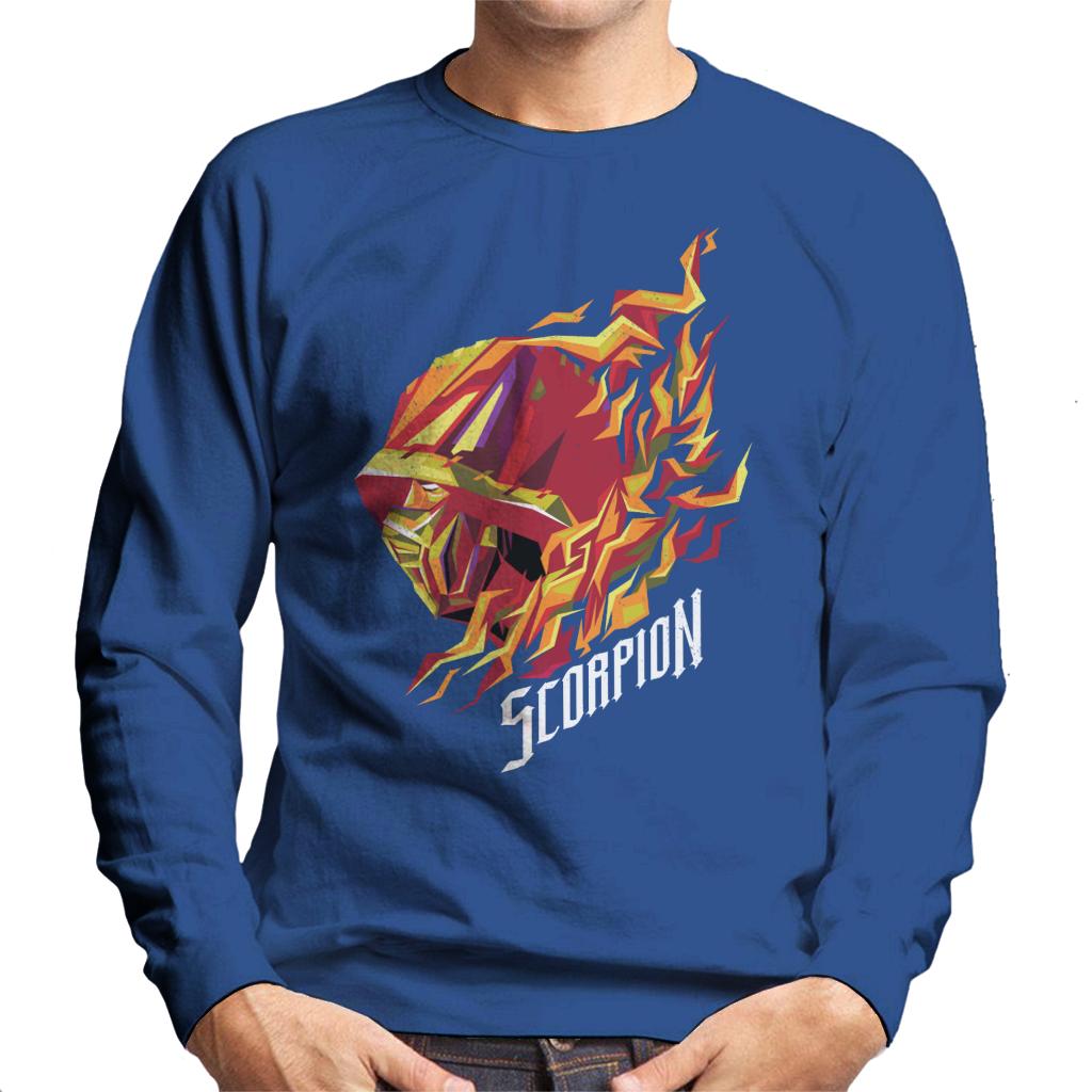 Mortal Kombat Scorpion Head Men's Sweatshirt-ALL + EVERY