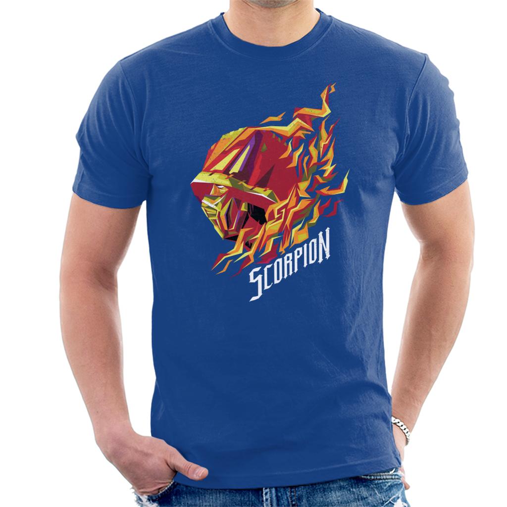 Mortal Kombat Scorpion Head Men's T-Shirt-ALL + EVERY