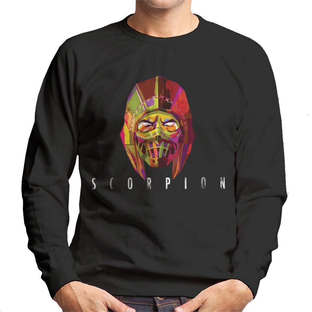 Mortal Kombat Scorpion Mask Men's Sweatshirt-ALL + EVERY