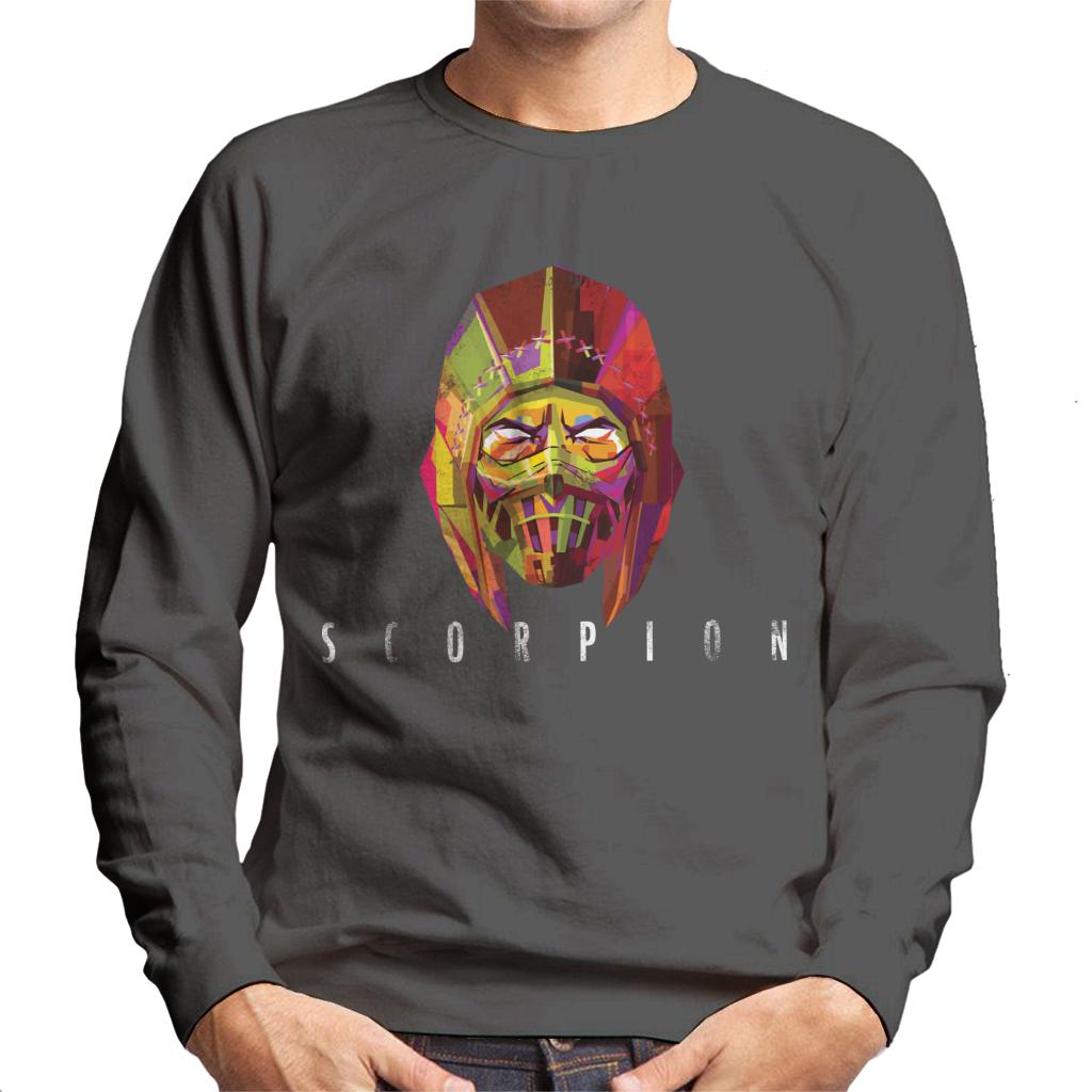 Mortal Kombat Scorpion Mask Men's Sweatshirt-ALL + EVERY