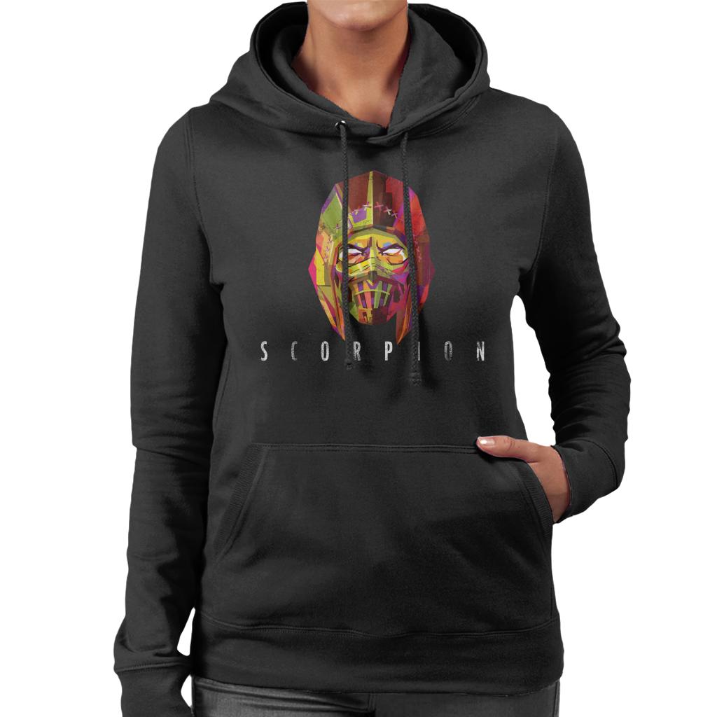 Mortal Kombat Scorpion Mask Women's Hooded Sweatshirt-ALL + EVERY