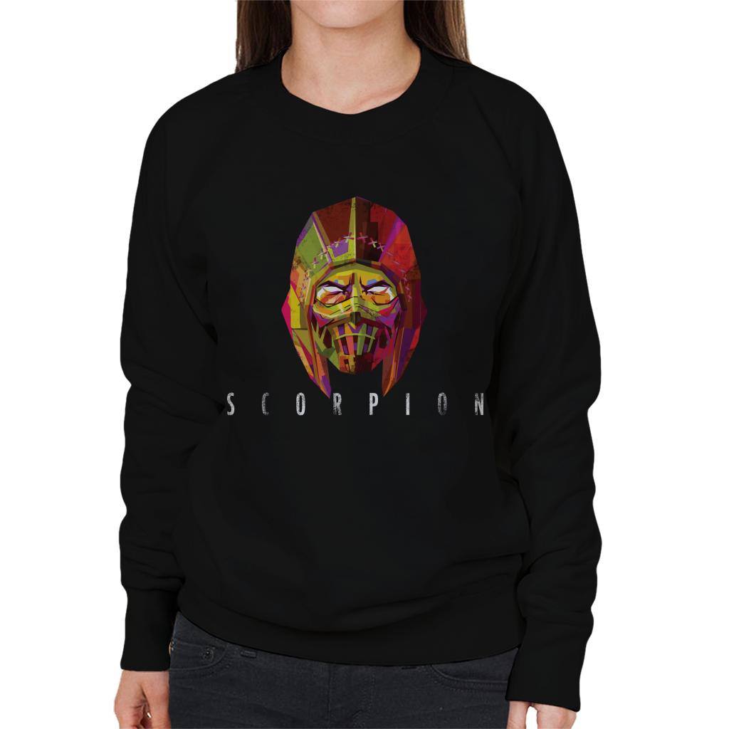 Mortal Kombat Scorpion Mask Women's Sweatshirt-ALL + EVERY