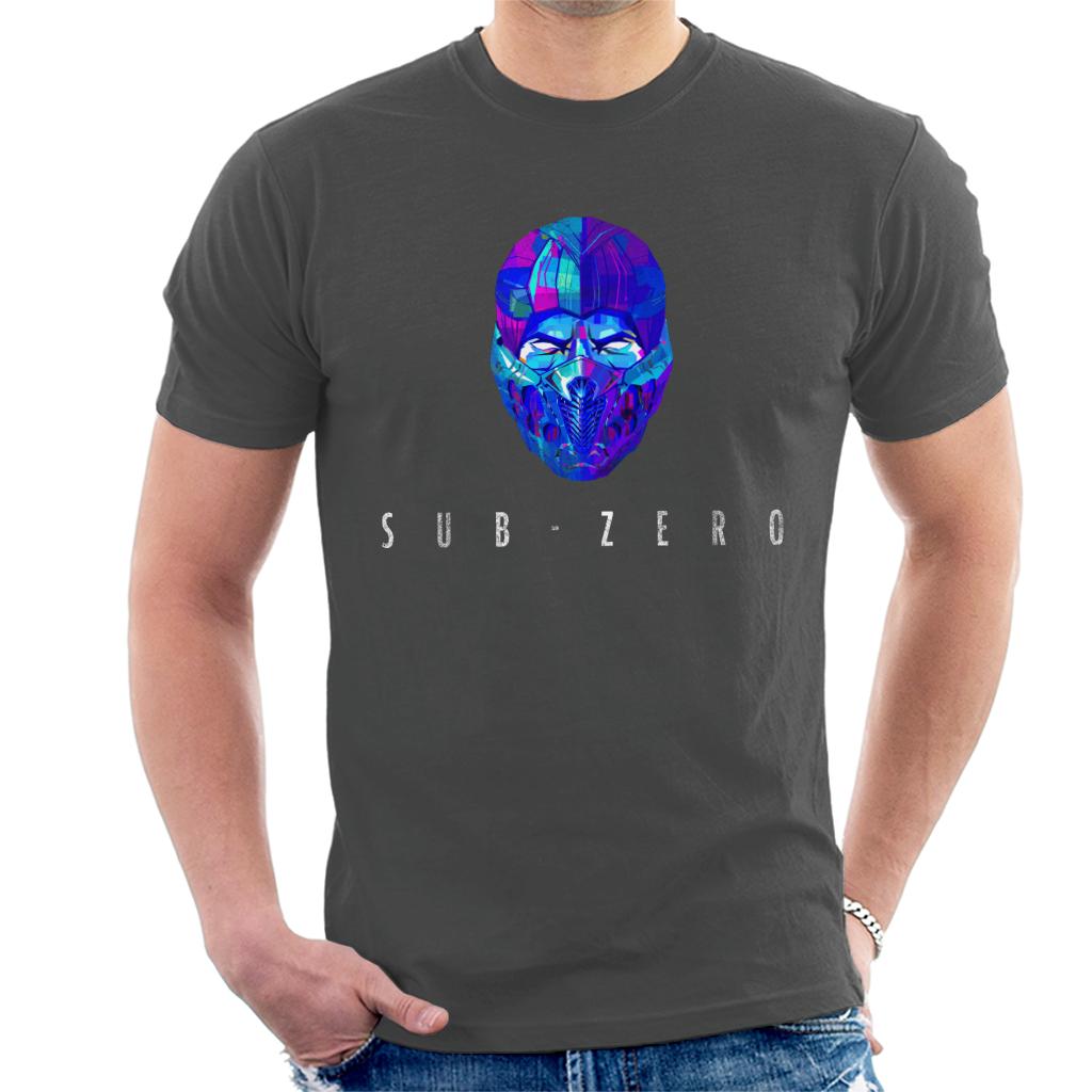 Mortal Kombat Sub Zero Mask Men's T-Shirt-ALL + EVERY