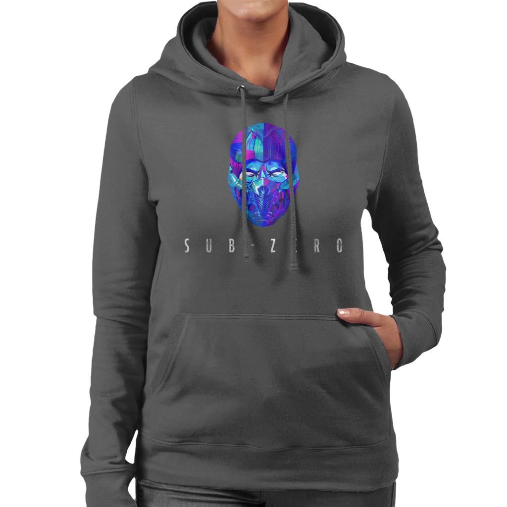 Mortal Kombat Sub Zero Mask Women's Hooded Sweatshirt-ALL + EVERY