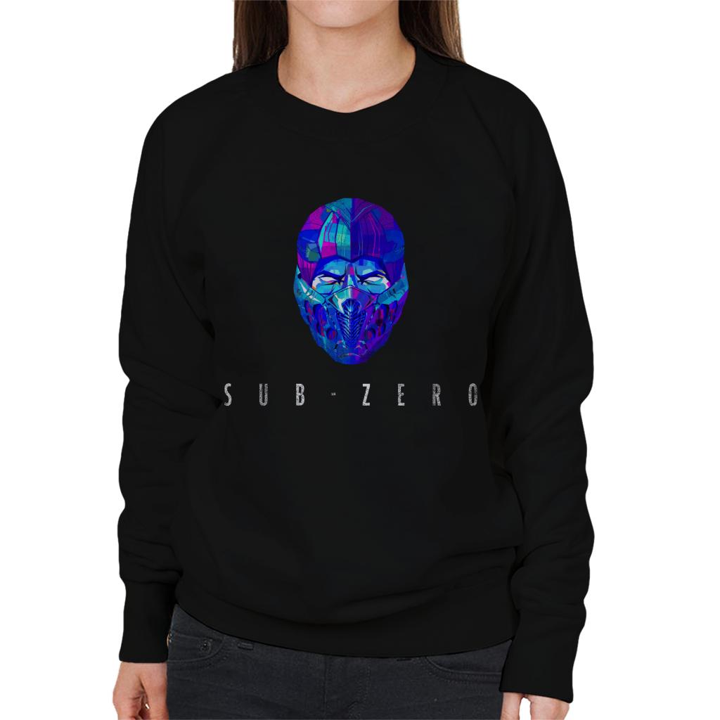 Mortal Kombat Sub Zero Mask Women's Sweatshirt-ALL + EVERY