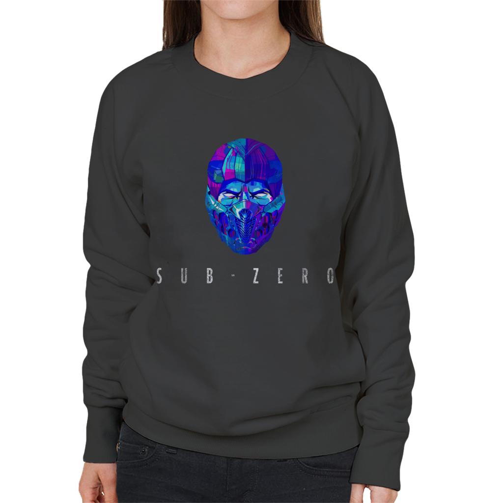 Mortal Kombat Sub Zero Mask Women's Sweatshirt-ALL + EVERY