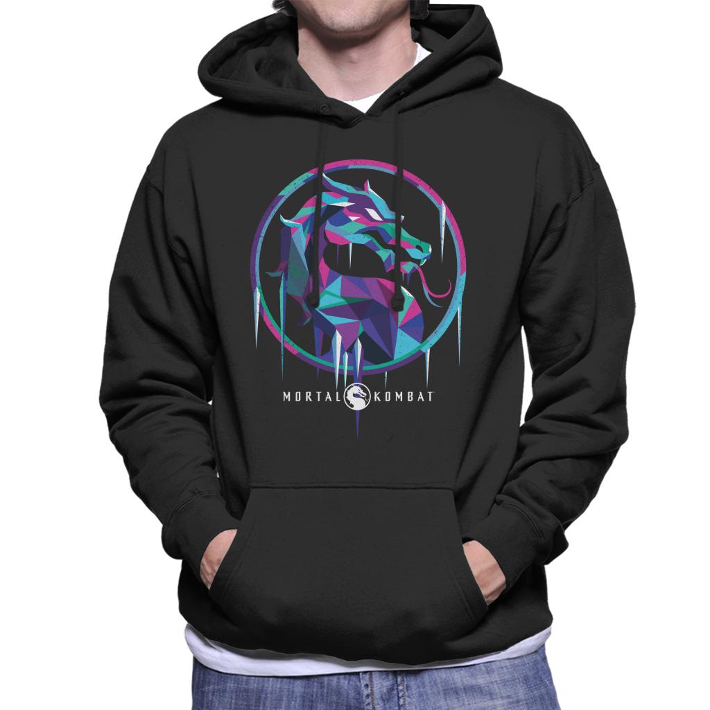 Mortal Kombat Sub Zero Ice Art Logo Men's Hooded Sweatshirt-ALL + EVERY