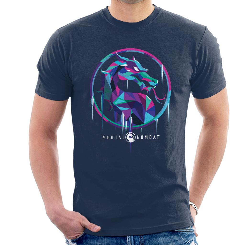 Mortal Kombat Sub Zero Ice Art Logo Men's T-Shirt-ALL + EVERY