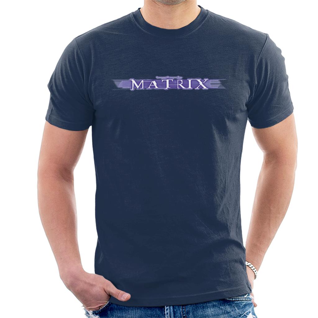 The Matrix Purple Logo Men's T-Shirt-ALL + EVERY