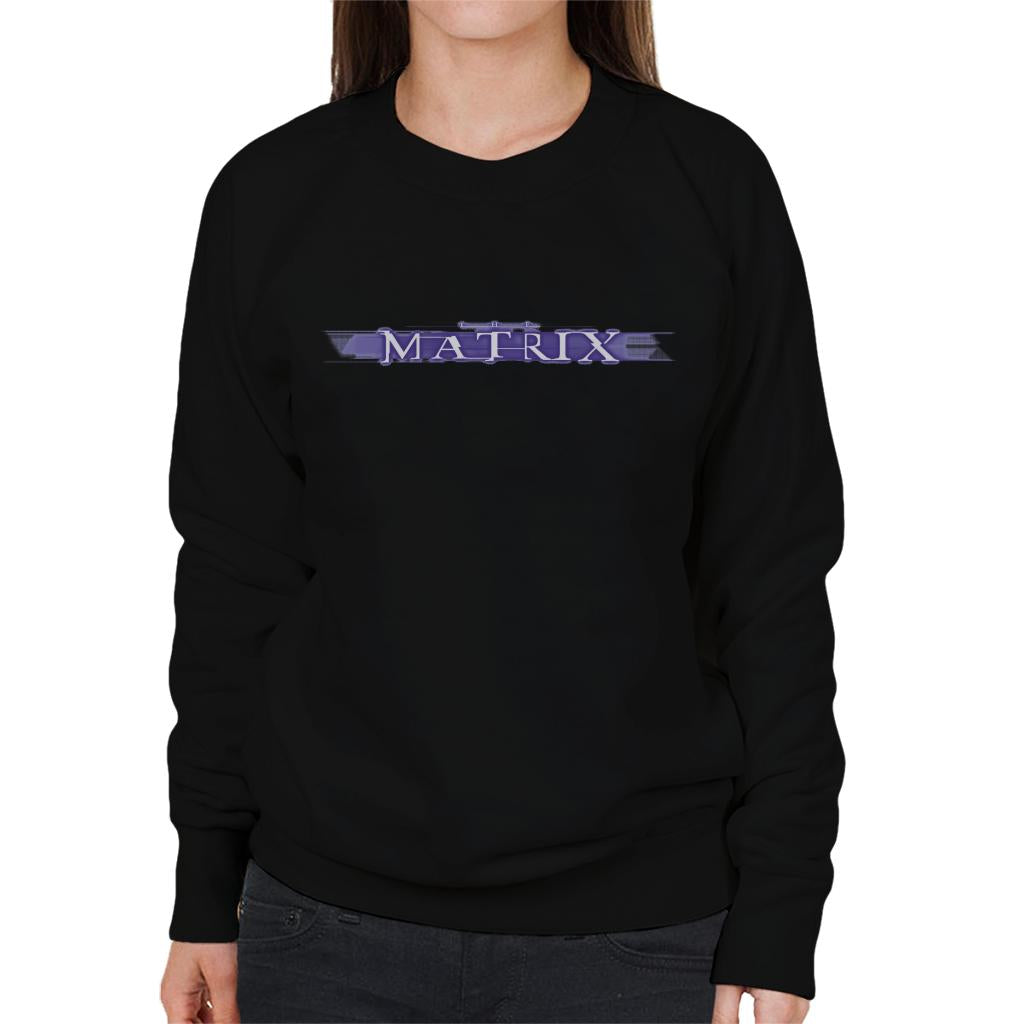 The Matrix Purple Logo Women's Sweatshirt-ALL + EVERY