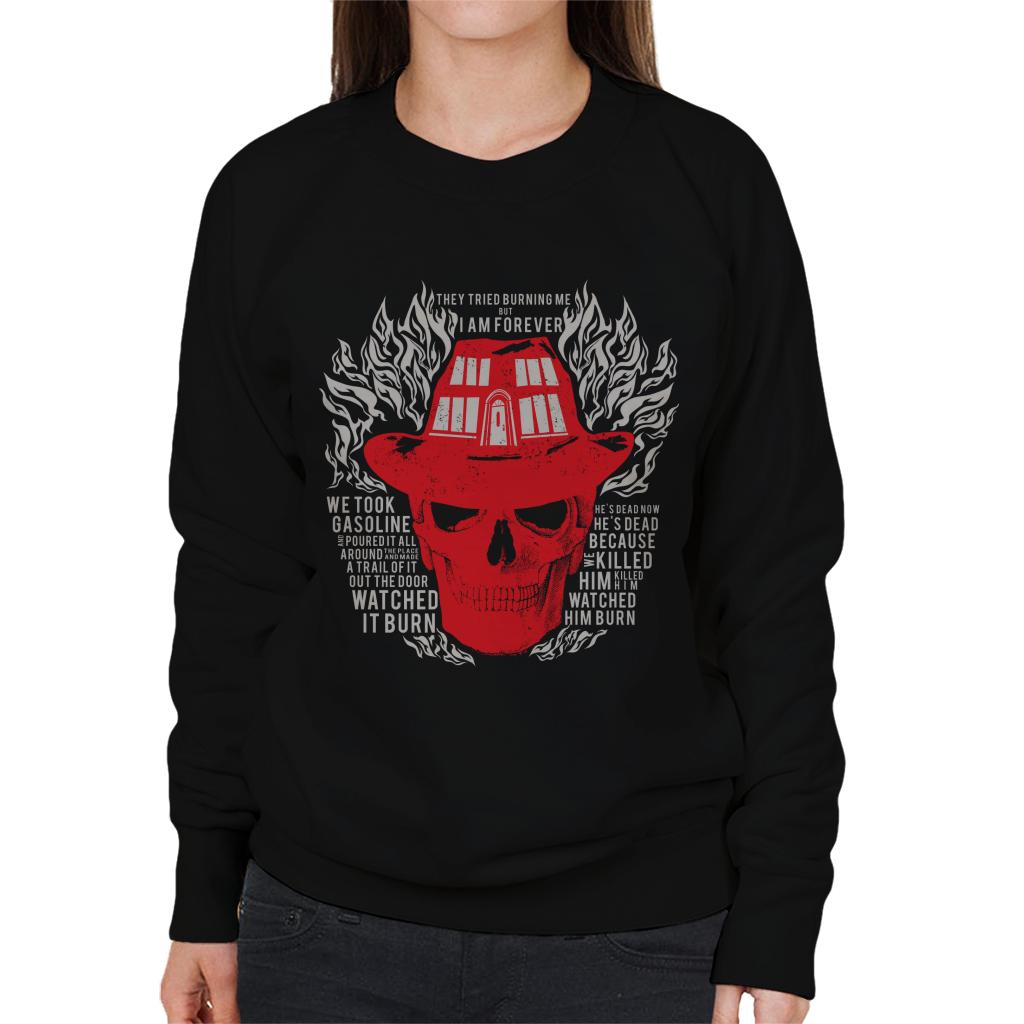 A Nightmare On Elm Street Freddy Krueger I Am Forever Women's Sweatshirt-ALL + EVERY