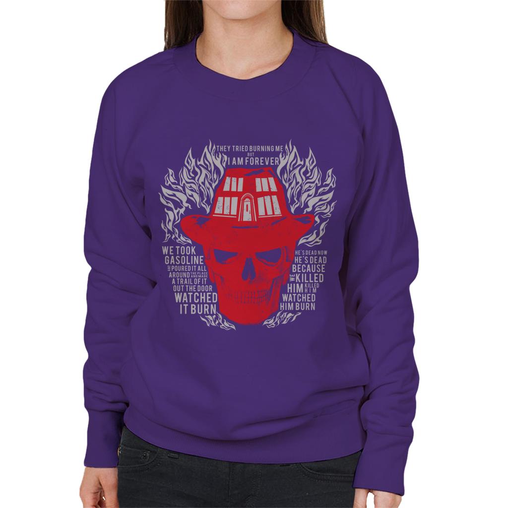 A Nightmare On Elm Street Freddy Krueger I Am Forever Women's Sweatshirt-ALL + EVERY