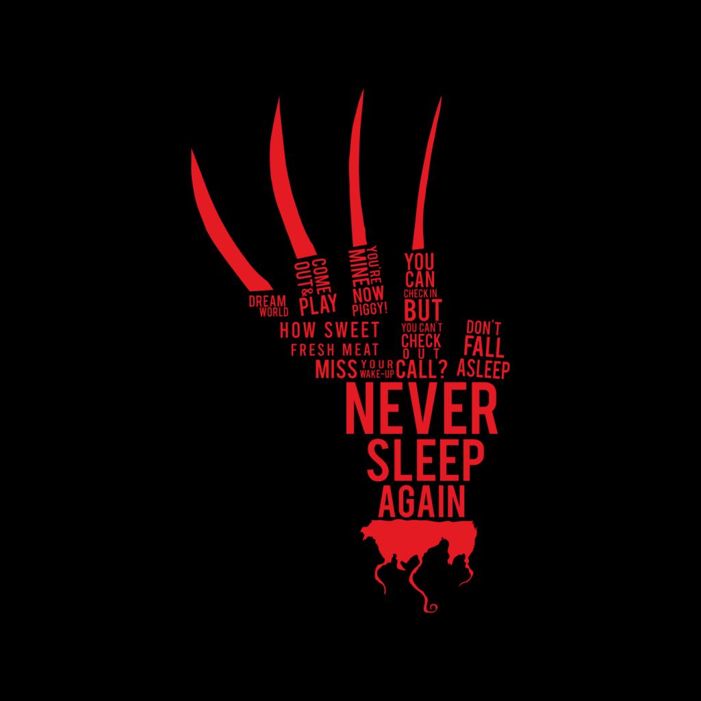 A Nightmare On Elm Street Freddy Krueger Never Sleep Again Women's T-Shirt-ALL + EVERY