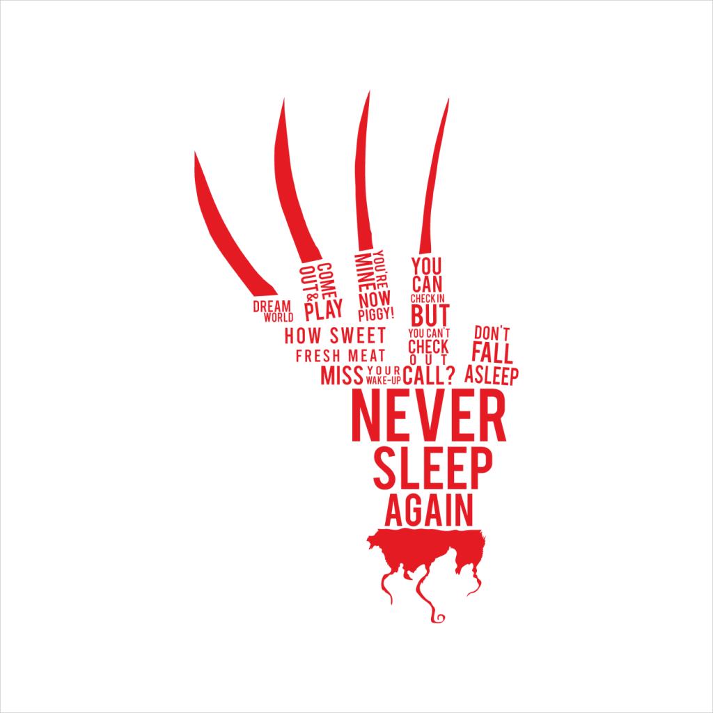 A Nightmare On Elm Street Freddy Krueger Never Sleep Again Women's T-Shirt-ALL + EVERY