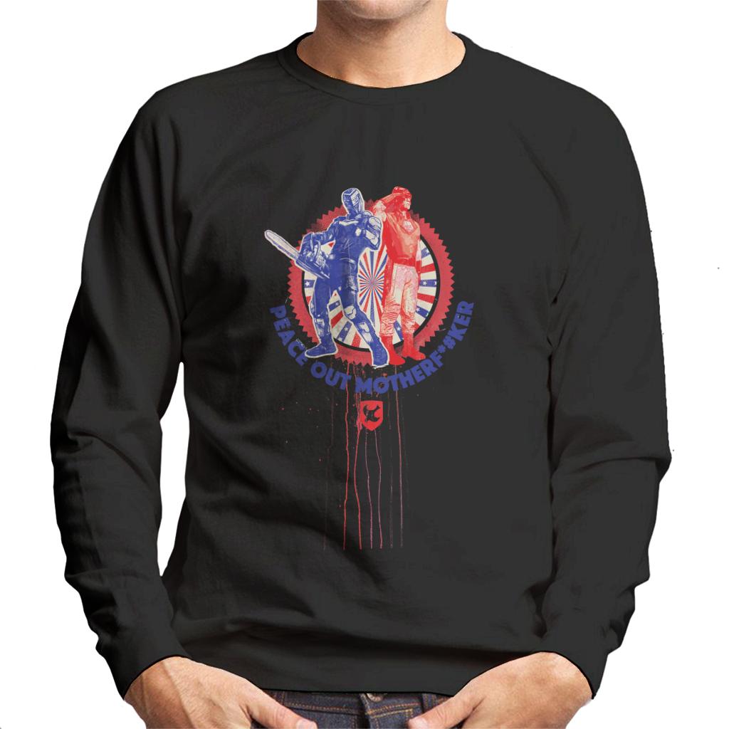 Peacemaker Peace Out Men's Sweatshirt-ALL + EVERY