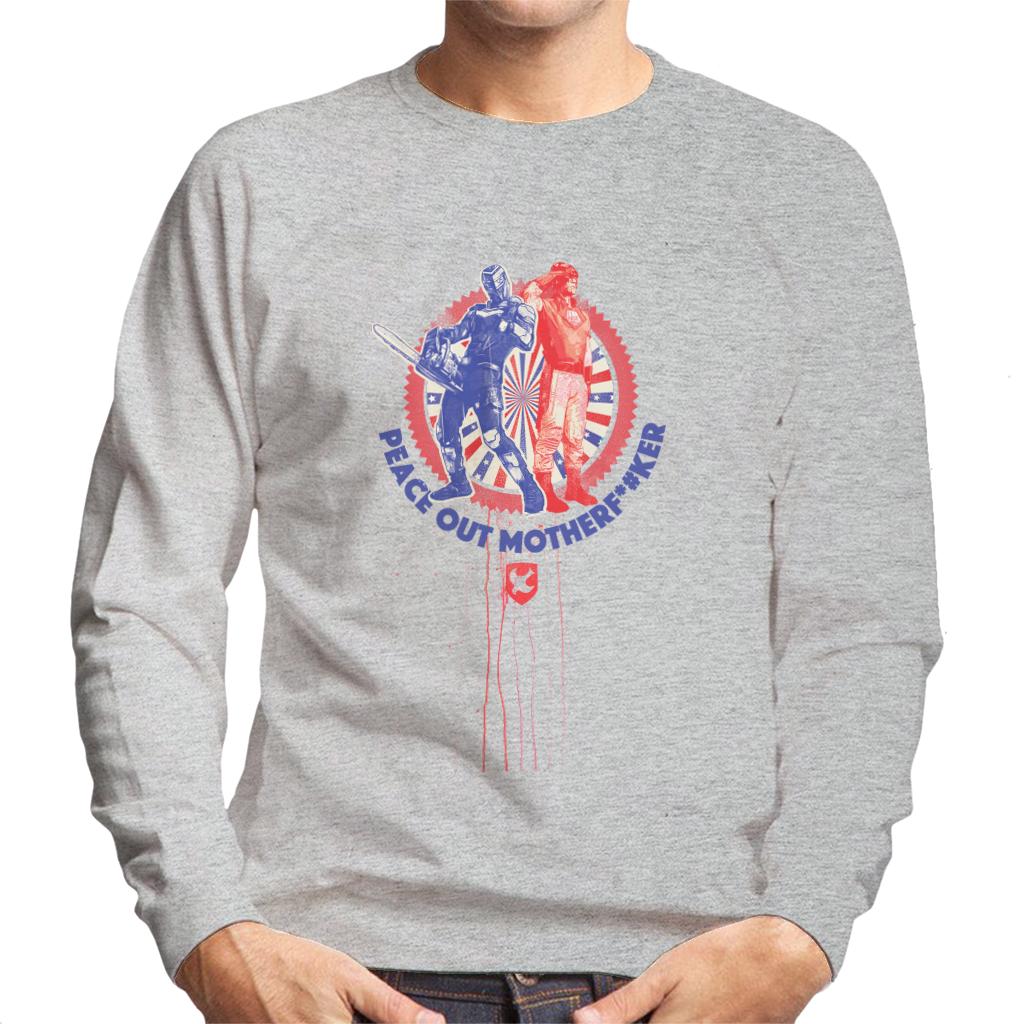 Peacemaker Peace Out Men's Sweatshirt-ALL + EVERY