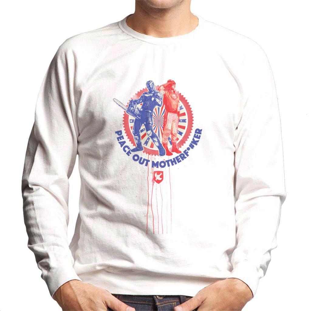 Peacemaker Peace Out Men's Sweatshirt-ALL + EVERY